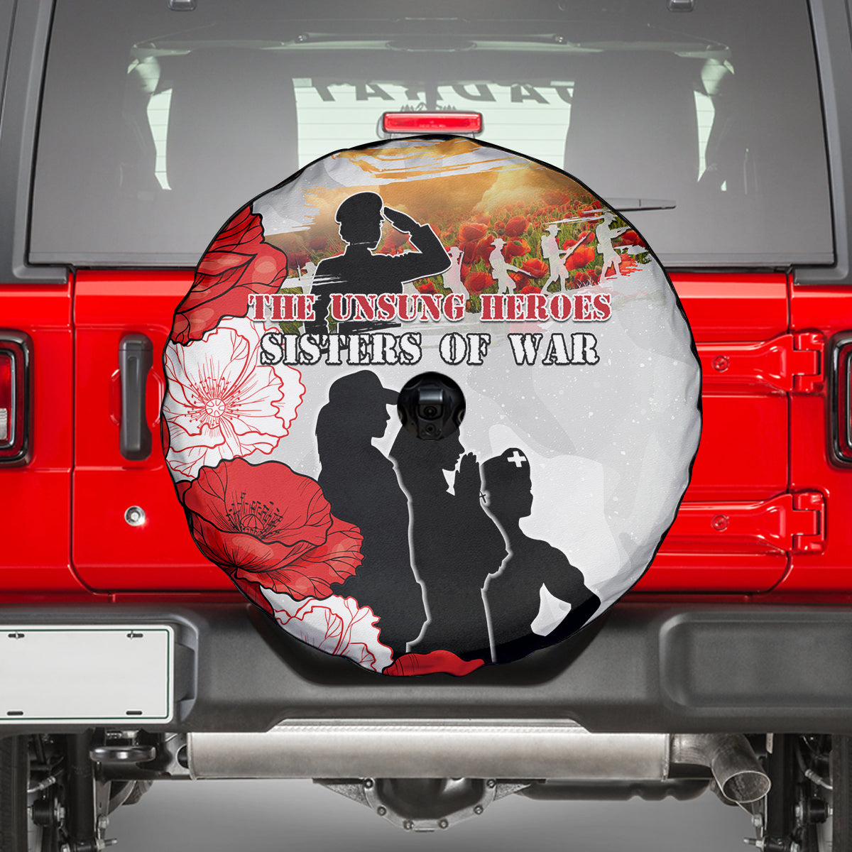 New Zealand ANZAC Day Spare Tire Cover The Unsung Heroes Sisters of War