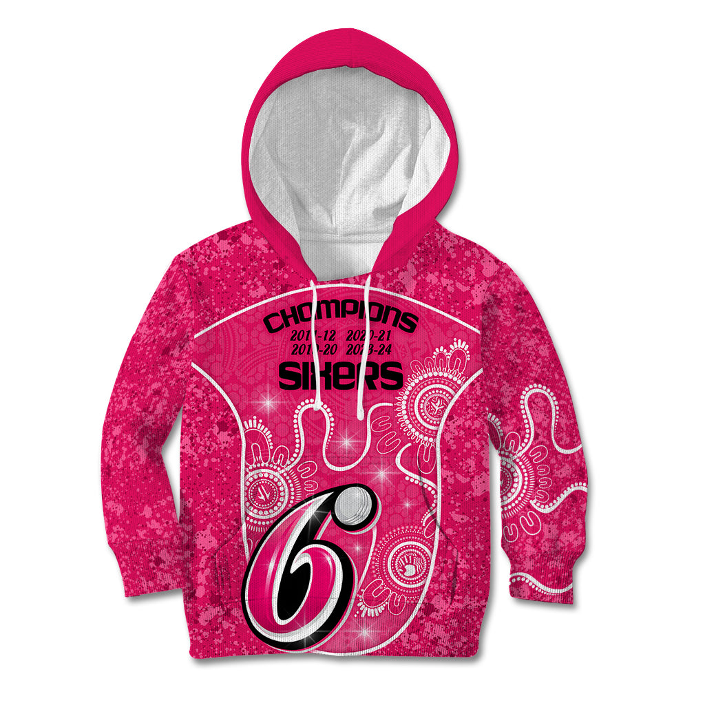 Custom Sydney Sixers Cricket Kid Hoodie The Fourth Time Champions Abor ...