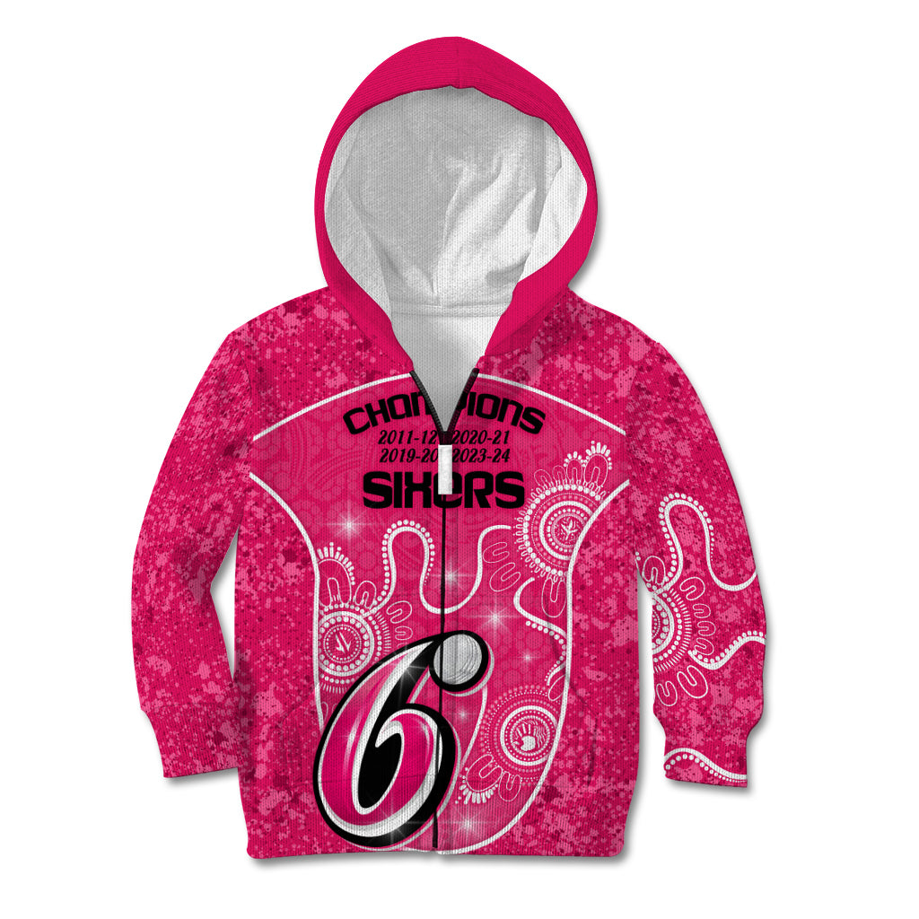 Custom Sydney Sixers Cricket Kid Hoodie The Fourth Time Champions Abor ...