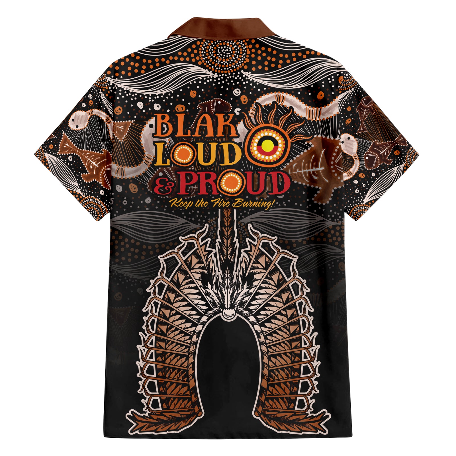 Torres Strait Islander NAIDOC 2024 Family Matching Short Sleeve Bodycon Dress and Hawaiian Shirt Dhari Headdress Indigenous Cultural Spirit