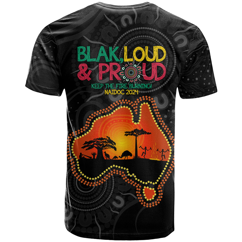 Blak Loud and Proud NAIDOC 2024 T Shirt Indigenous Aboriginal
