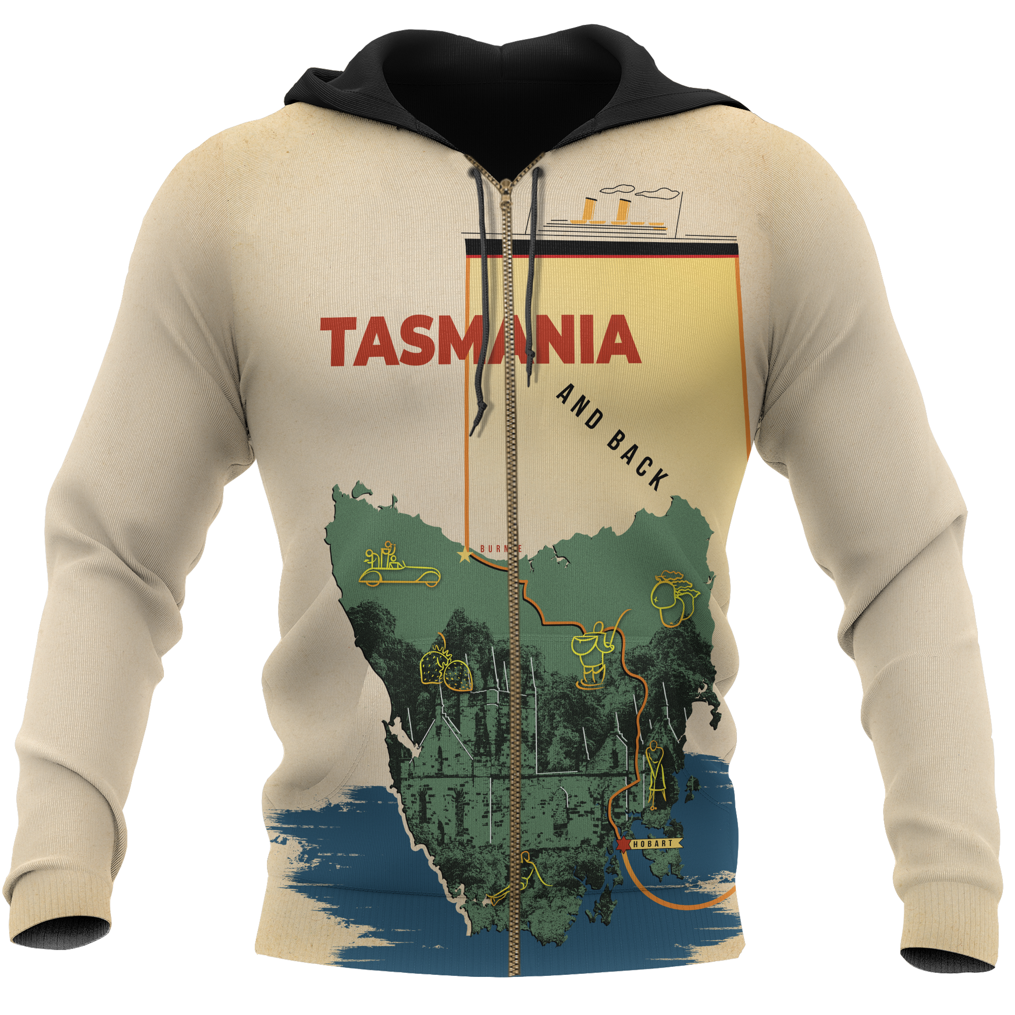australia-zip-up-hoodie-tasmania-hoodie-map-landscape-art