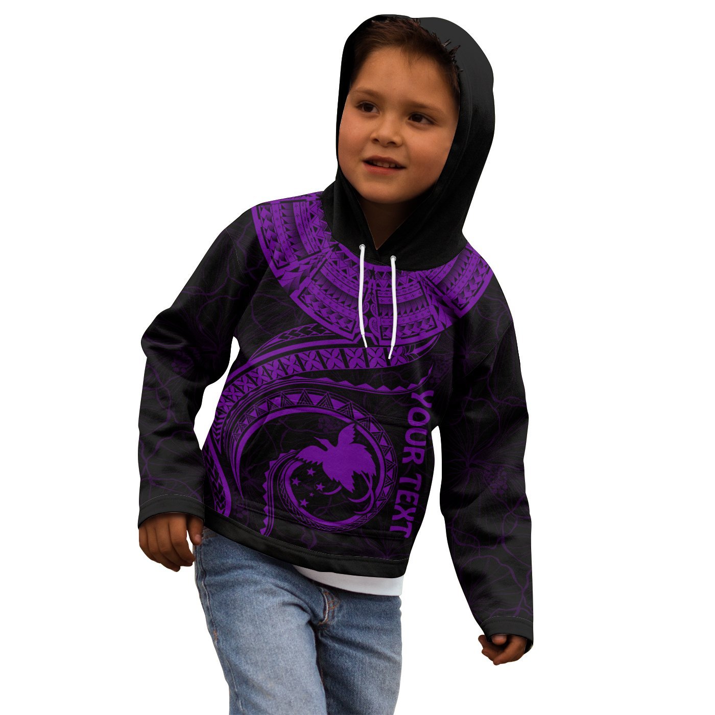 papua-new-guinea-polynesian-personalised-hoodie-papua-new-guinea-waves-purple