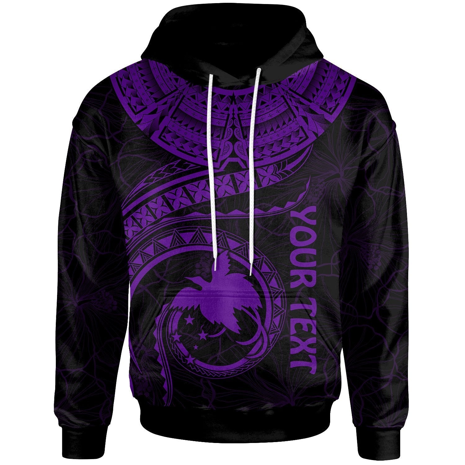papua-new-guinea-polynesian-personalised-hoodie-papua-new-guinea-waves-purple