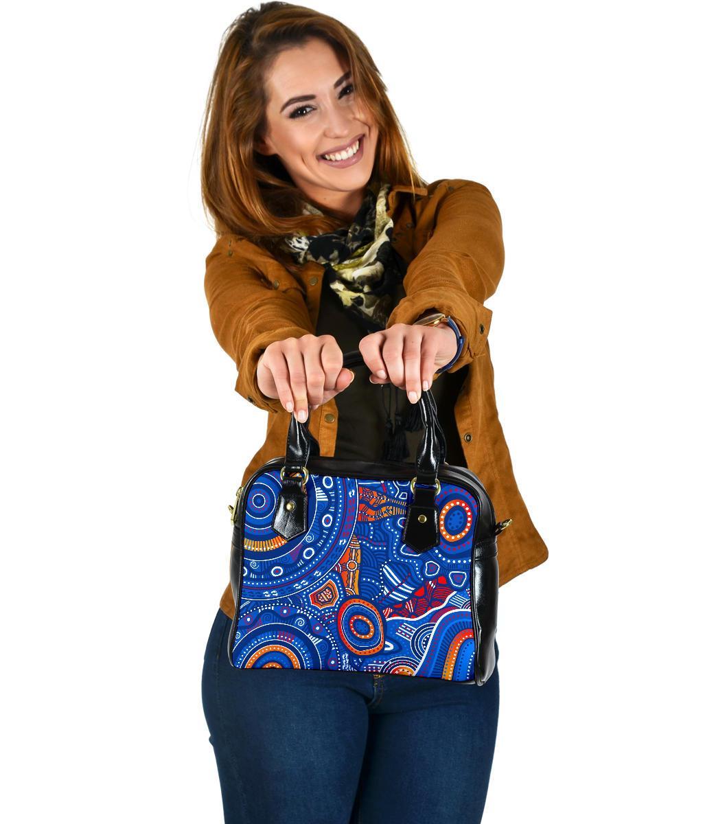 aboriginal-shoulder-handbags-indigenous-footprint-patterns-blue-color