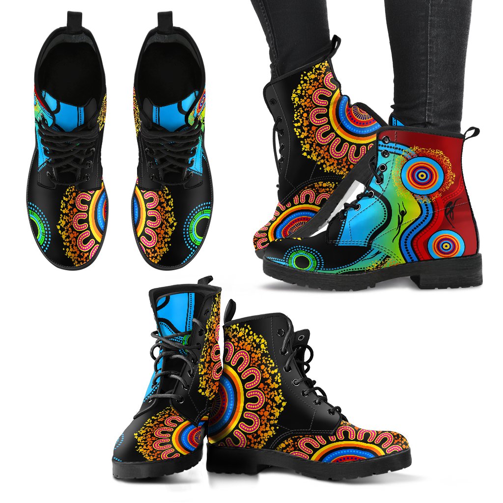 aboriginal-boots-circle-patterns-indigenousblue-dream