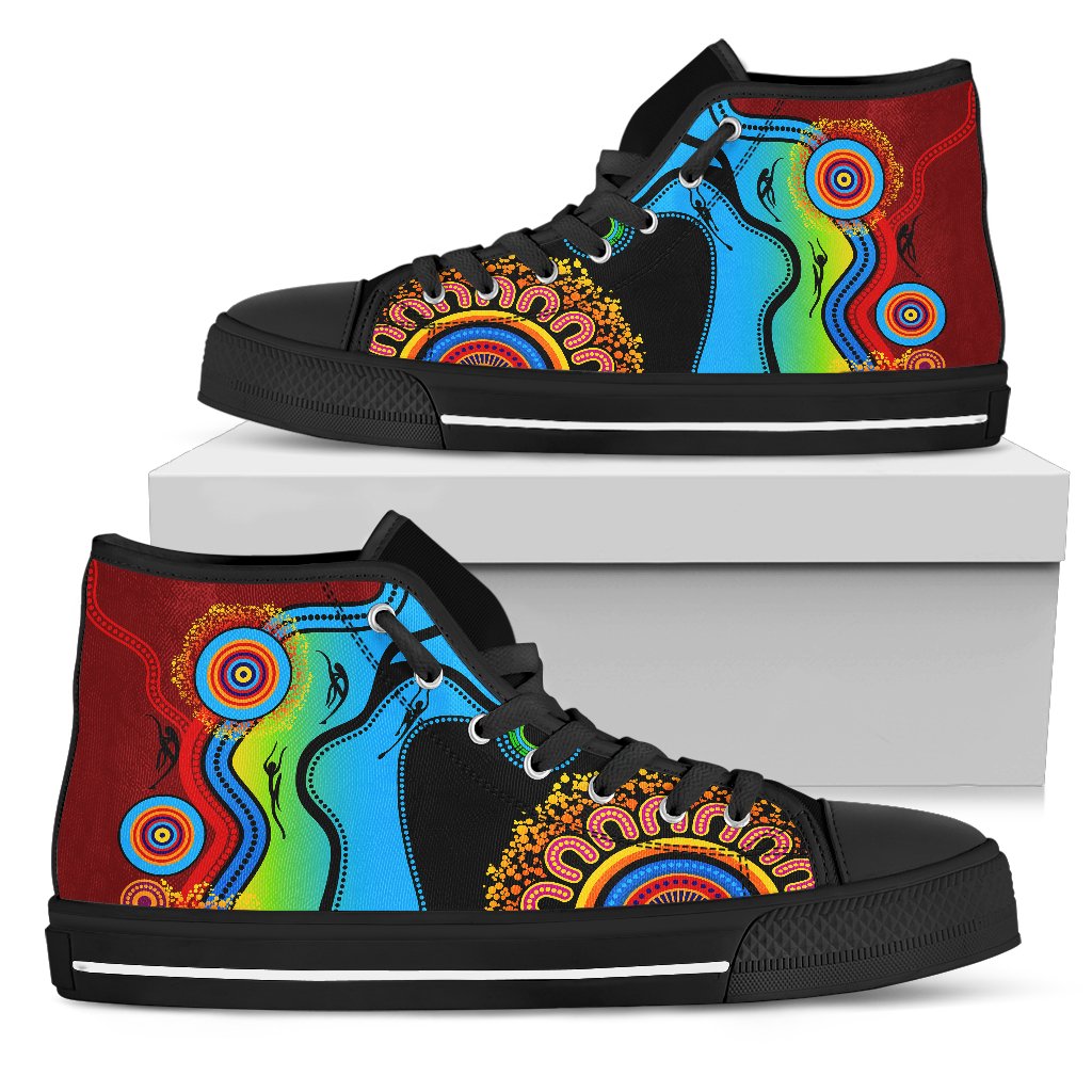high-top-shoes-aboriginal-shoes-blue-dream