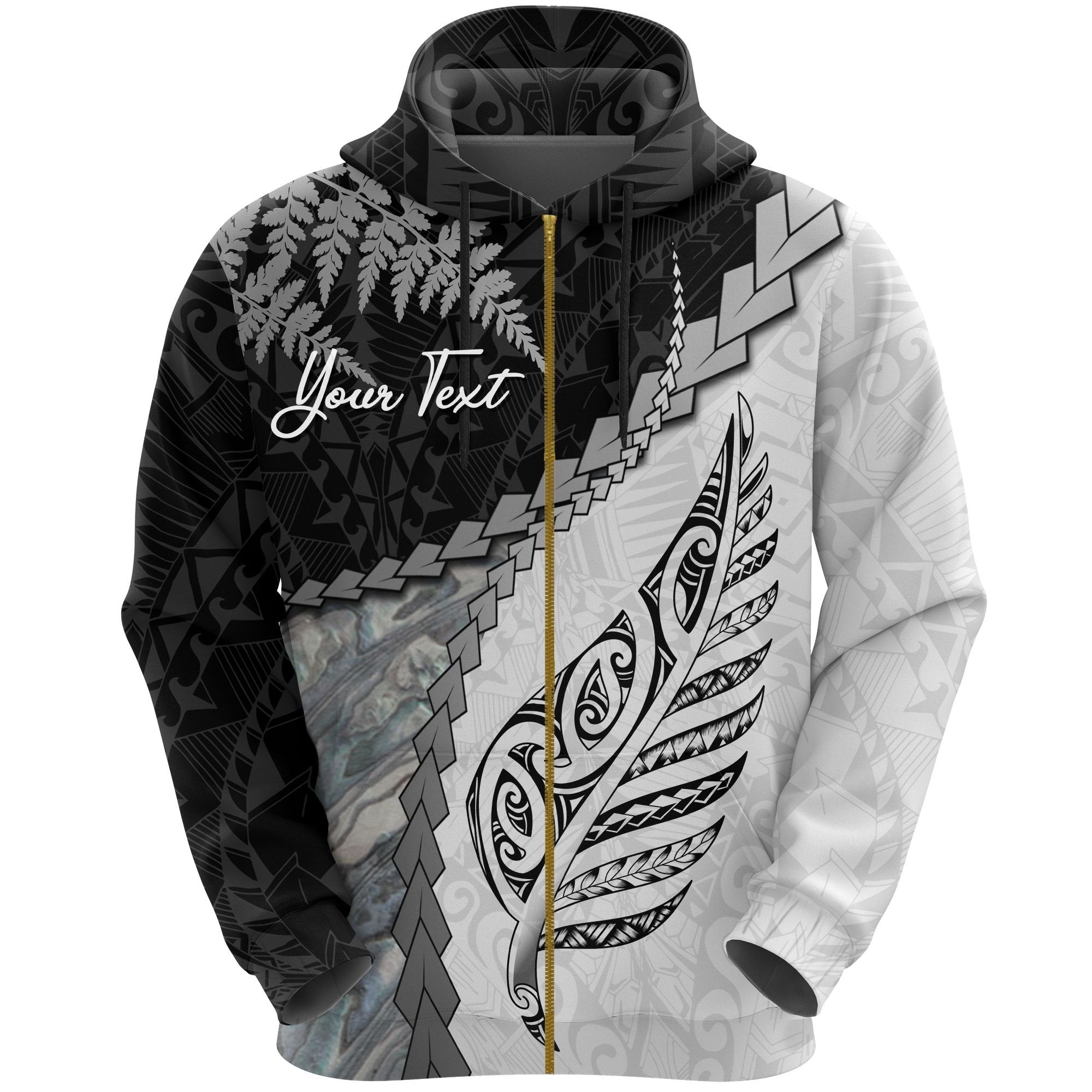 custom-paua-shell-maori-silver-fern-zip-hoodie-white