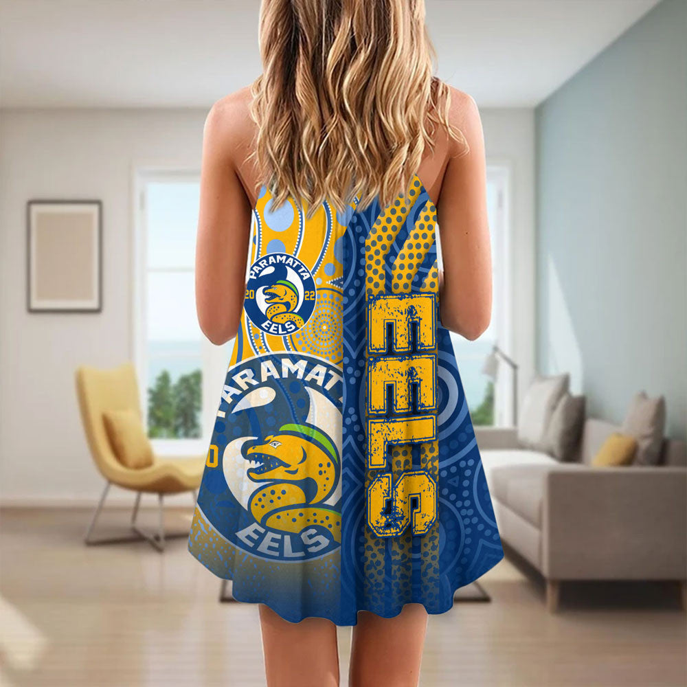 vibe-hoodie-clothing-parramatta-eels-sporty-style-strap-summer-dress