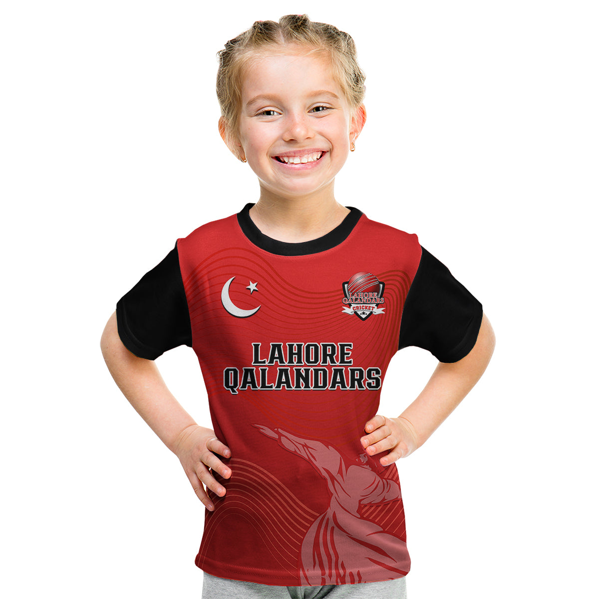 custom-text-and-number-lahore-qalandars-cricket-pakistan-lq-2023-champions-red-kid-t-shirt