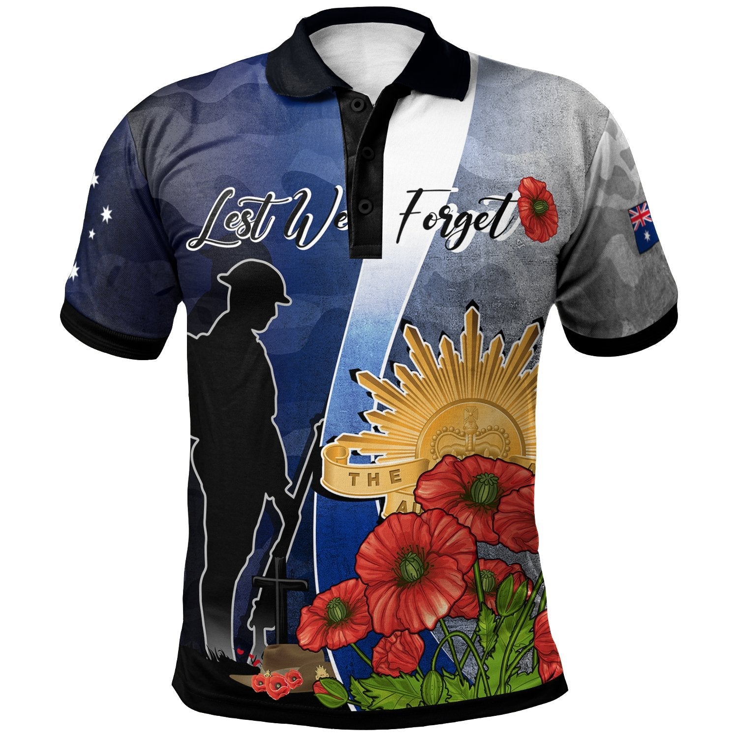 anzac-day-polo-shirt-lest-we-forget-poppy-flower