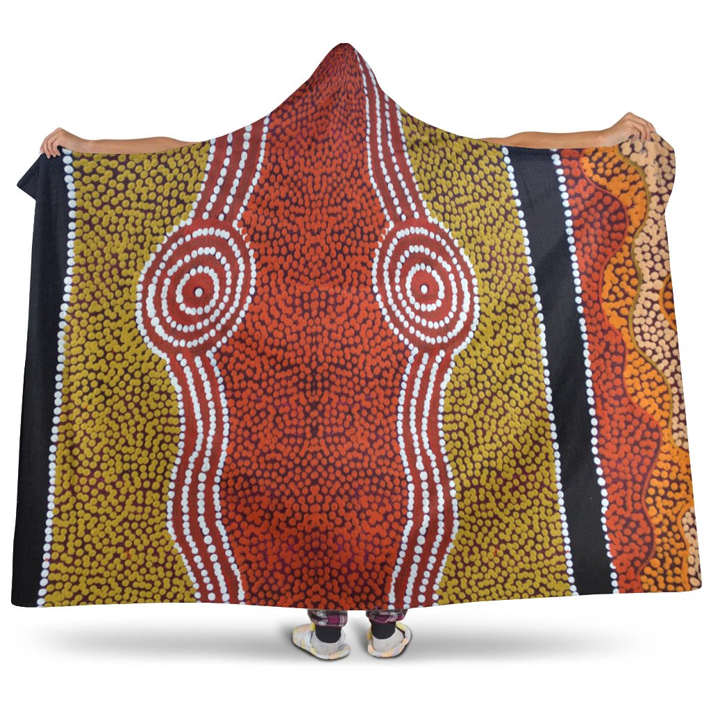 hoodie-balmket-aboriginal-dot-style