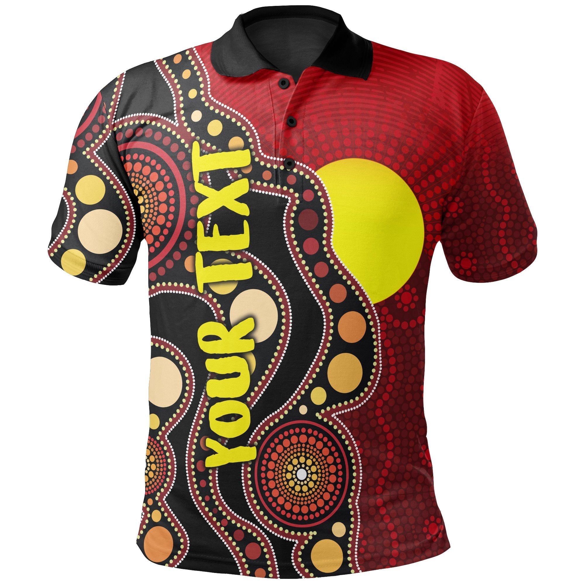 custom-aboriginal-polo-shirt-australia-aboriginal-lives-matter-flag