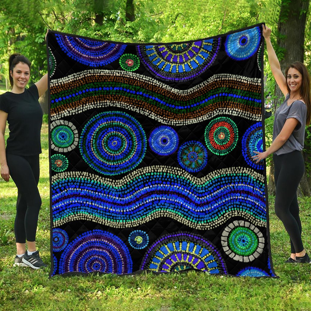 quilts-aboriginal-dot-unique-style-blue
