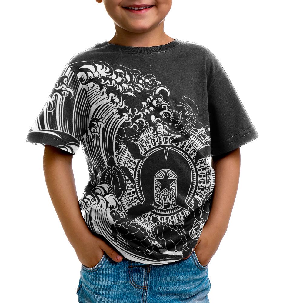 aboriginal-t-shirt-kids-torres-strait-islands-in-wave-black