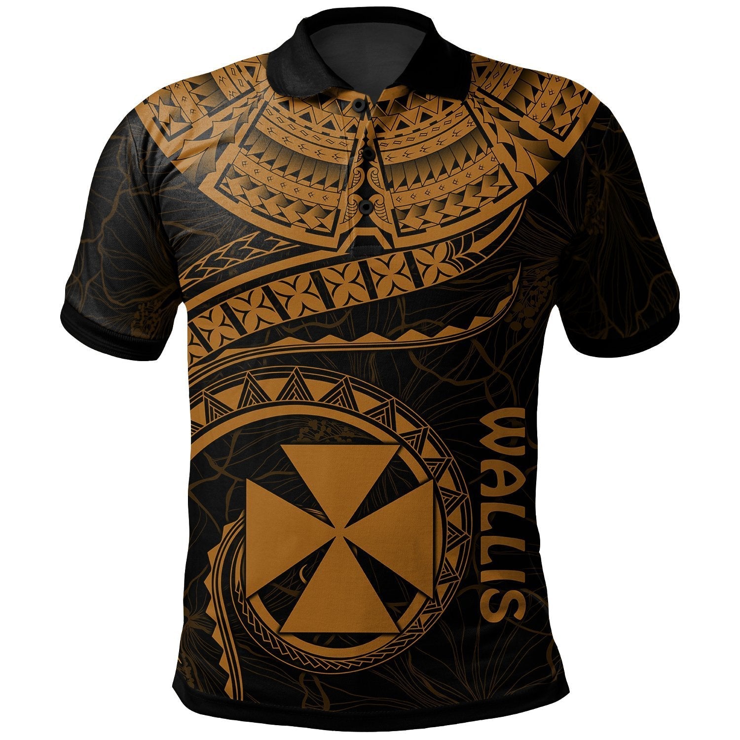 wallis-and-futuna-polynesian-polo-shirt-wallis-and-futuna-waves-golden