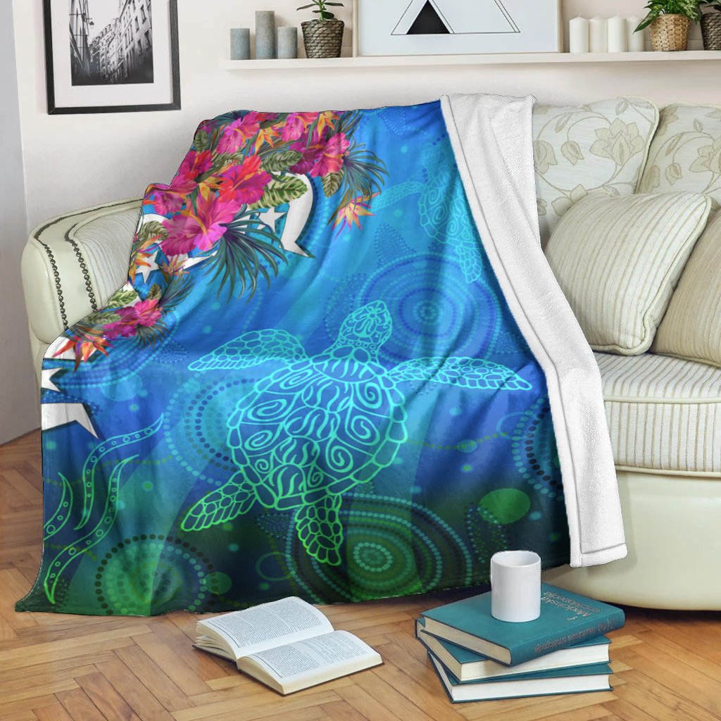 premium-blanket-torres-strait-blue-sea-with-hibiscus