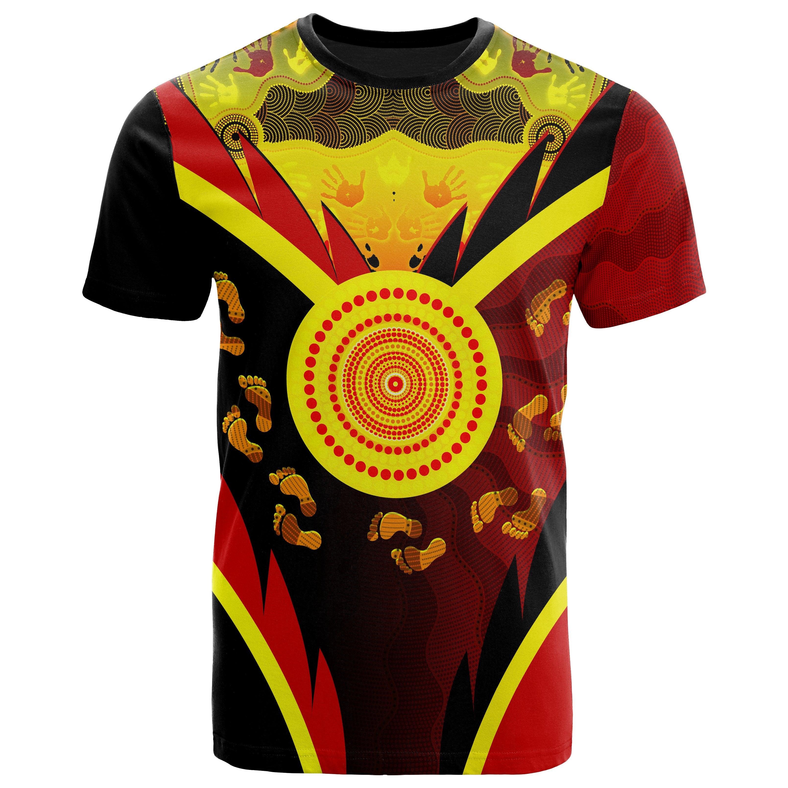 aboriginal-t-shirt-indigenous-flag-with-footprint-hand-art