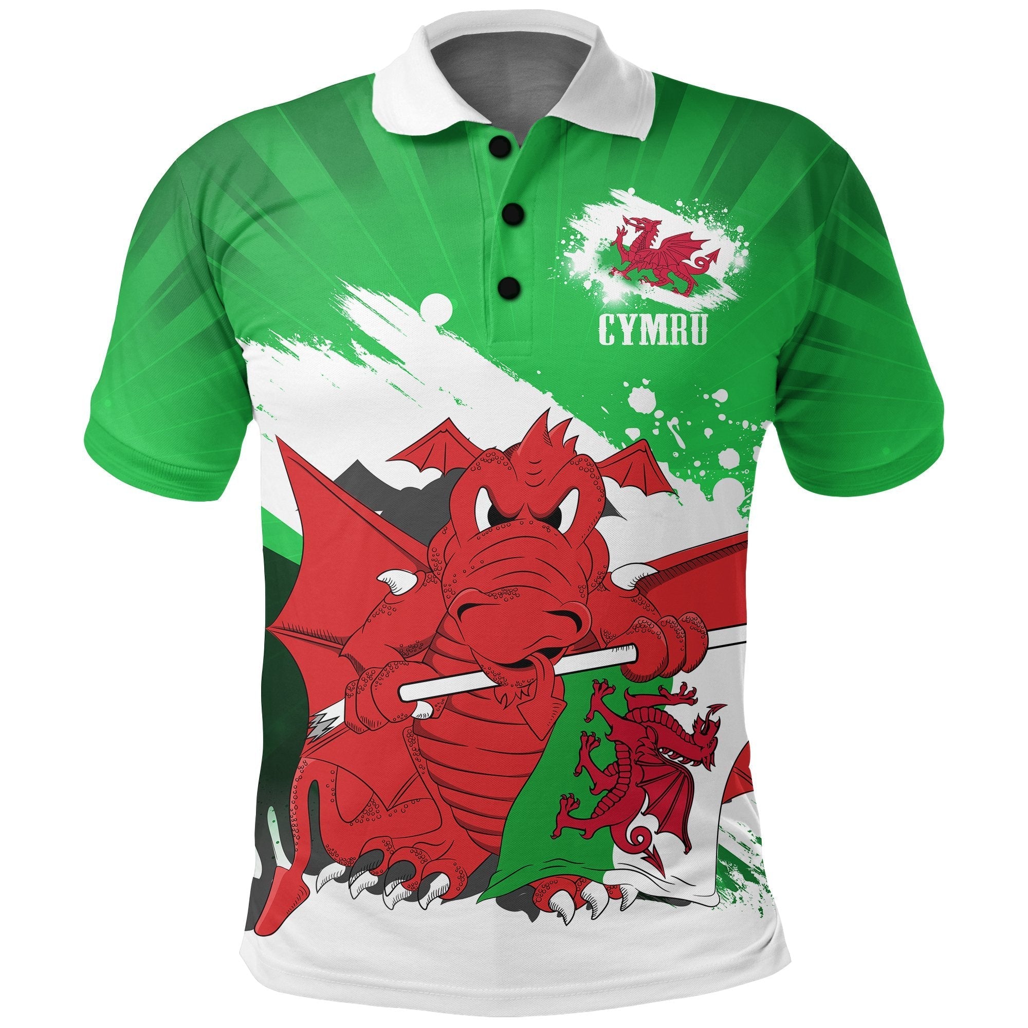 wales-polo-shirt-art-painting-style