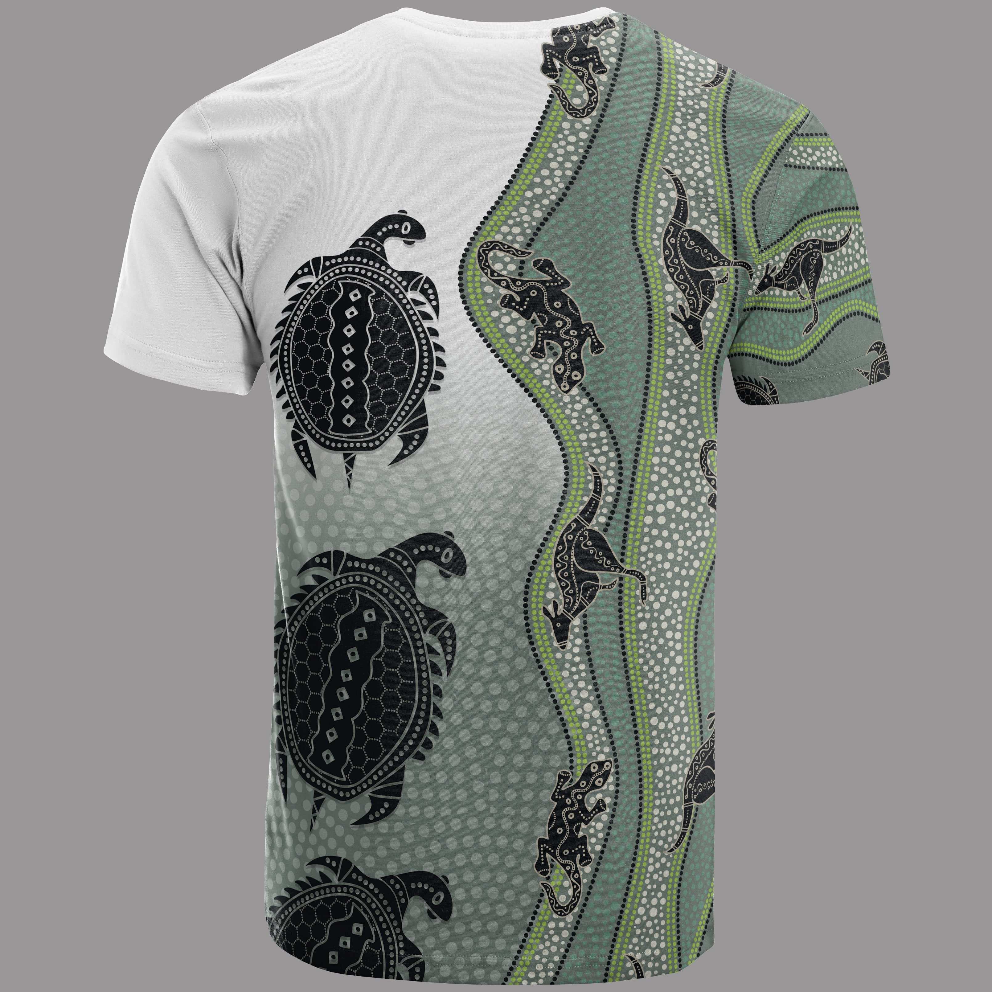 t-shirt-aboriginal-with-kangaroo-lizard-turtle-and-dotted-crooked-stripes-pattern