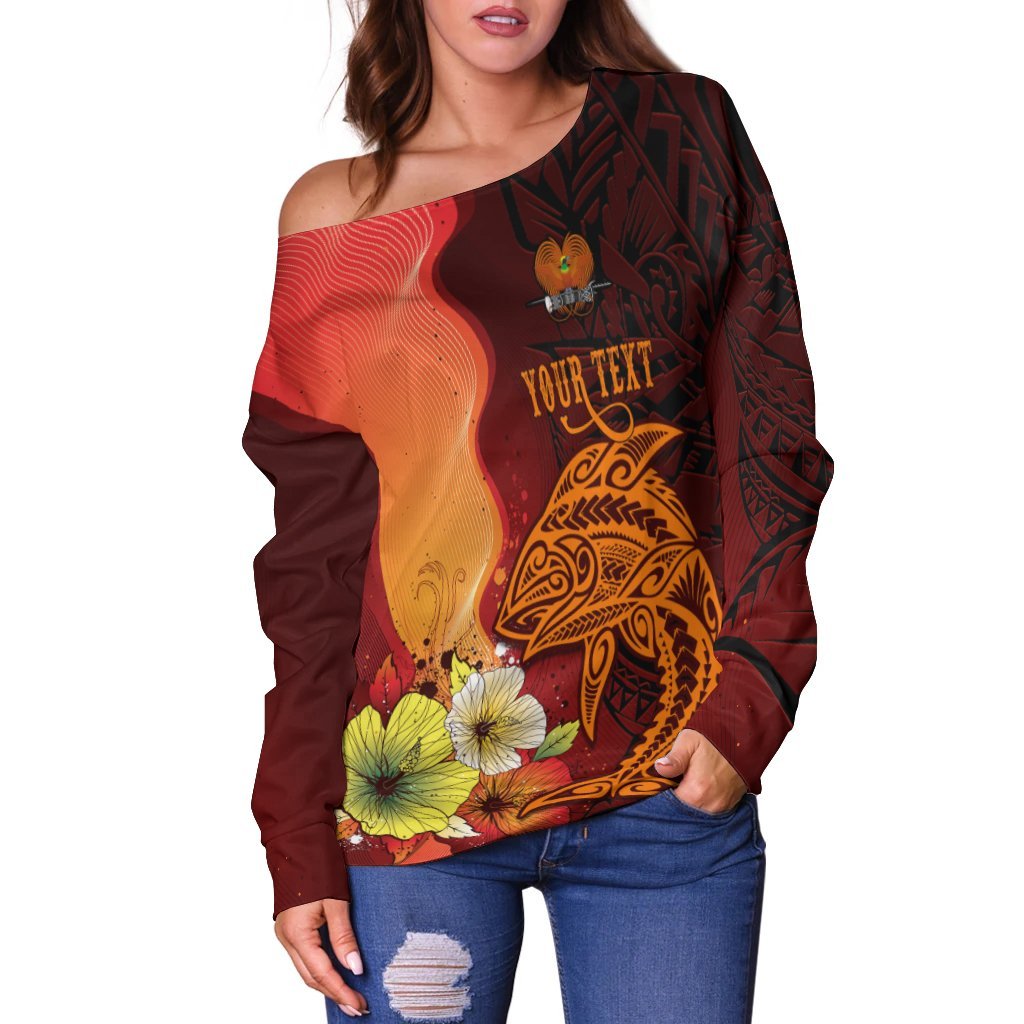 papua-new-guinea-custom-personalised-womens-off-shoulder-sweater-tribal-tuna-fish