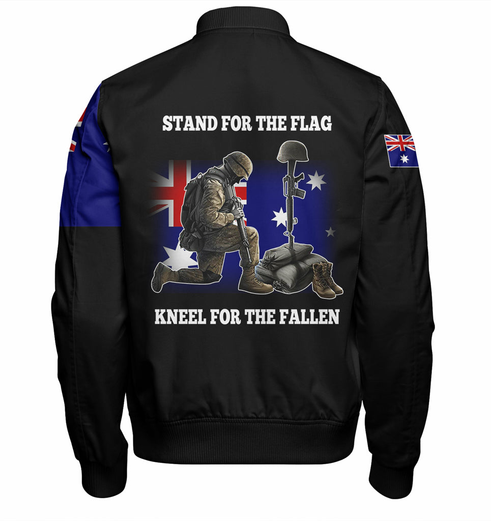 australia-anzac-day-custom-bomber-jacket-stand-for-the-flag-kneel-for-the-fallen-bomber-jacket