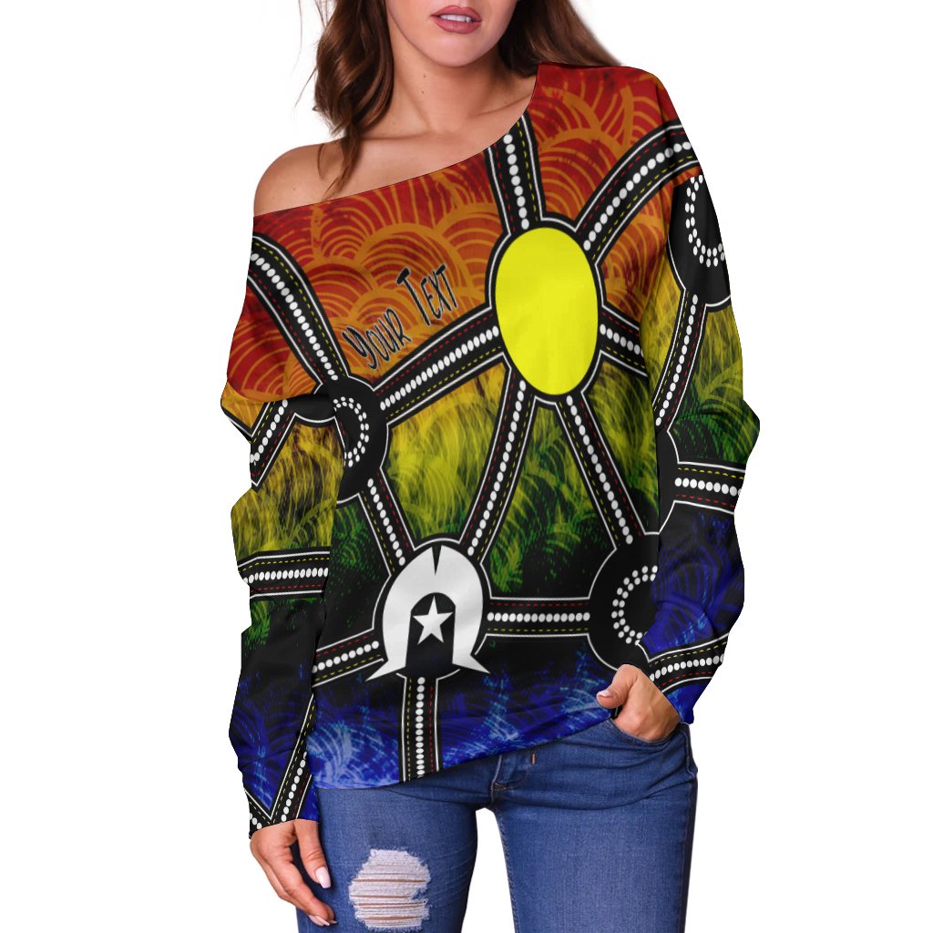 custom-naidoc-week-2021-off-shoulder-sweater-aboriginal-geometric-style