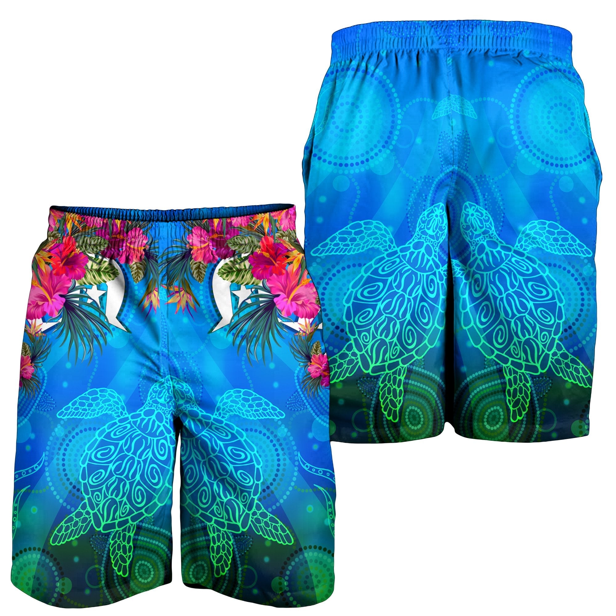 men-short-torres-strait-blue-sea-with-hibiscus