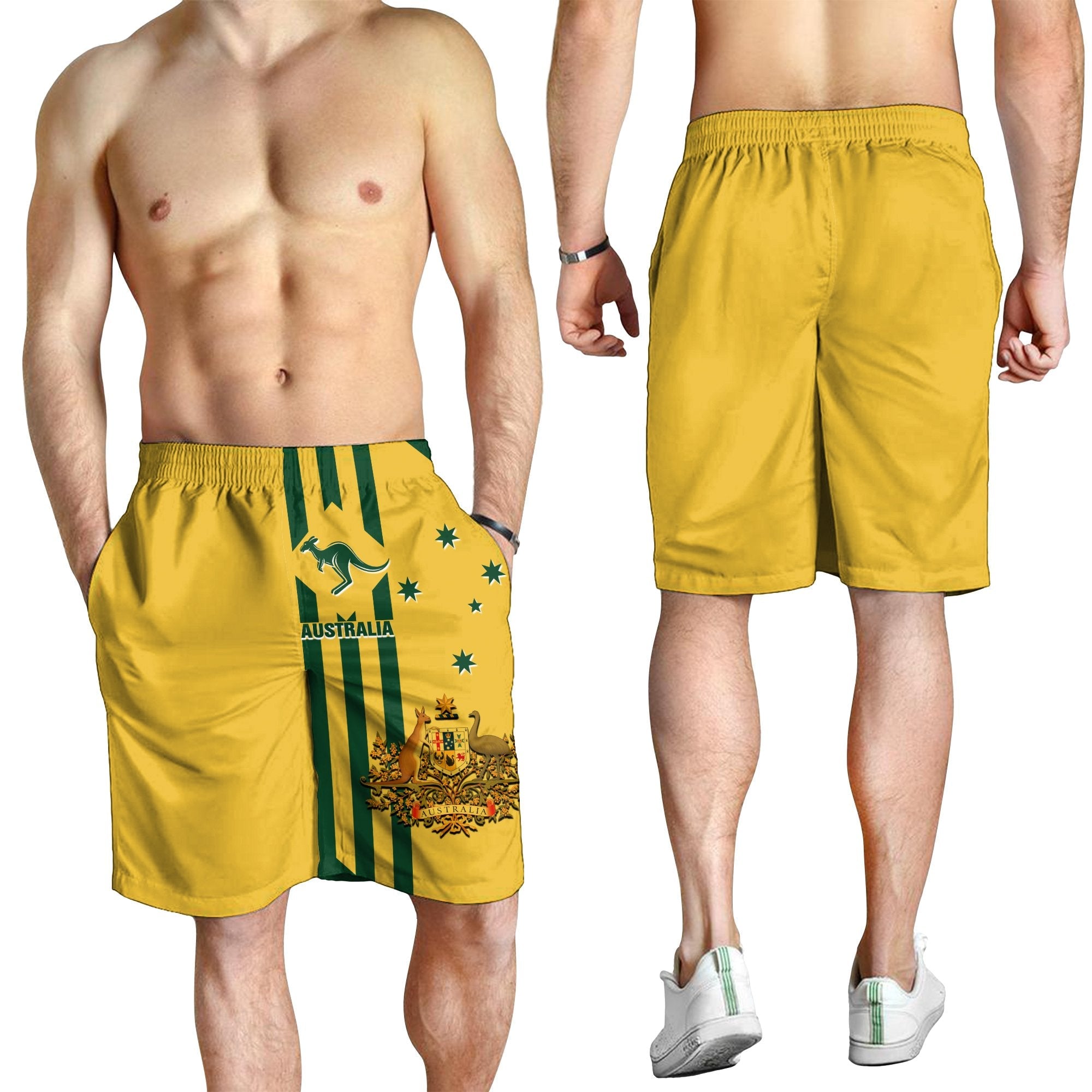mens-shorts-australia-kangaroo-sign-national-color