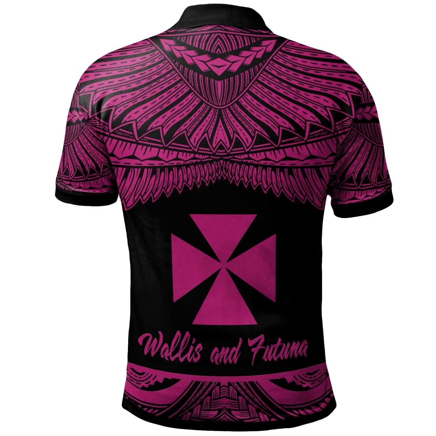 wallis-and-futuna-polynesian-polo-shirt-poly-tattoo-pink-version