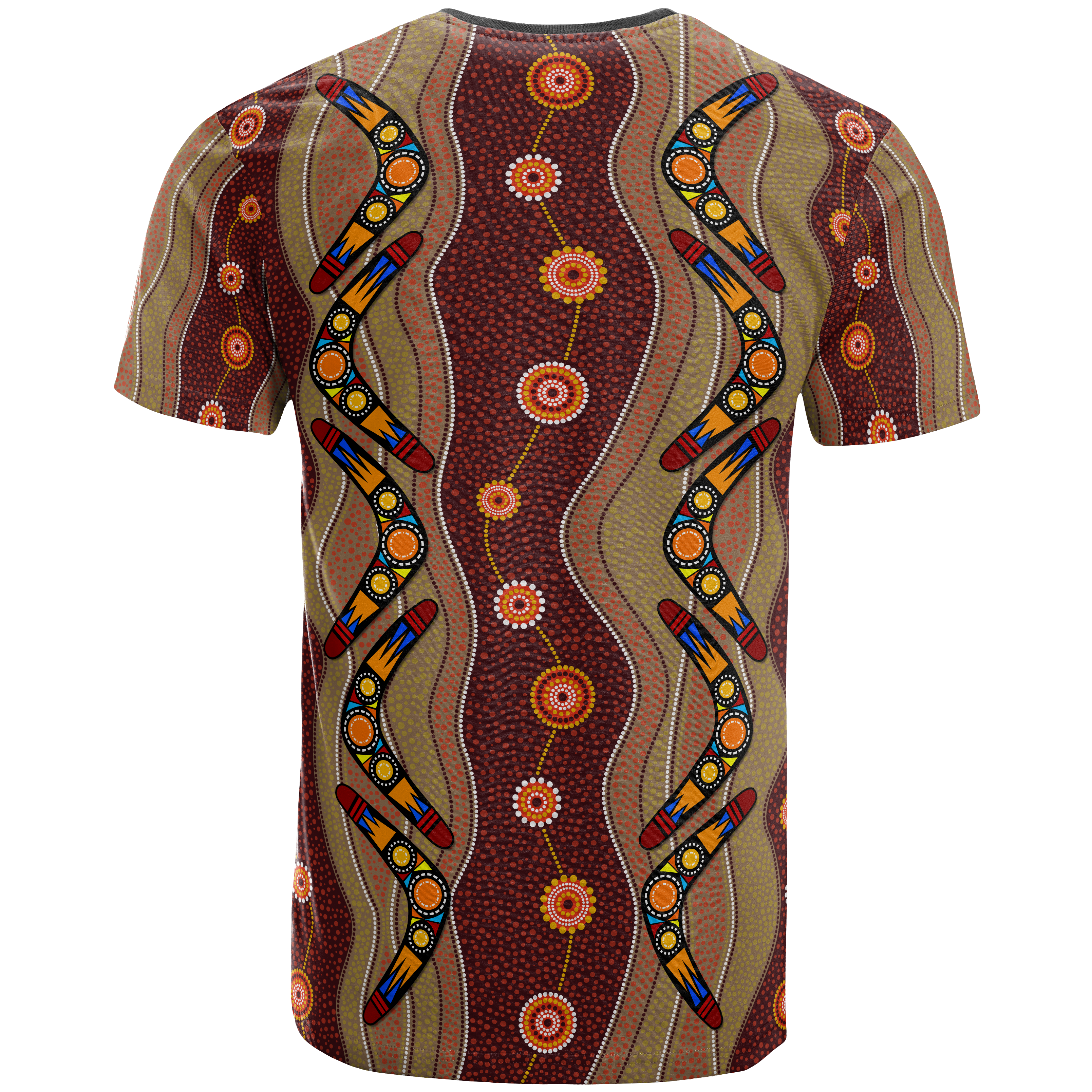 aboriginal-t-shirt-boomerang-patterns-circle-dot-painting