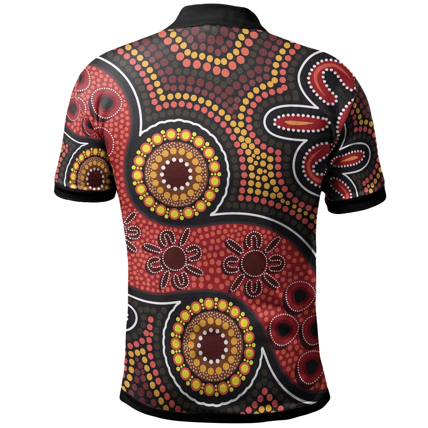 custom-aboriginal-polo-shirt-indigenous-circle-dot-painting-style