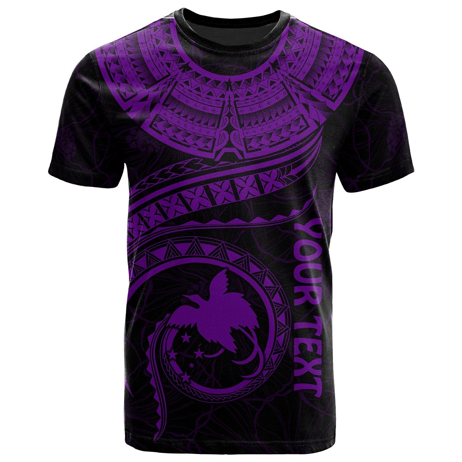 papua-new-guinea-polynesian-personalised-t-shirt-papua-new-guinea-waves-purple