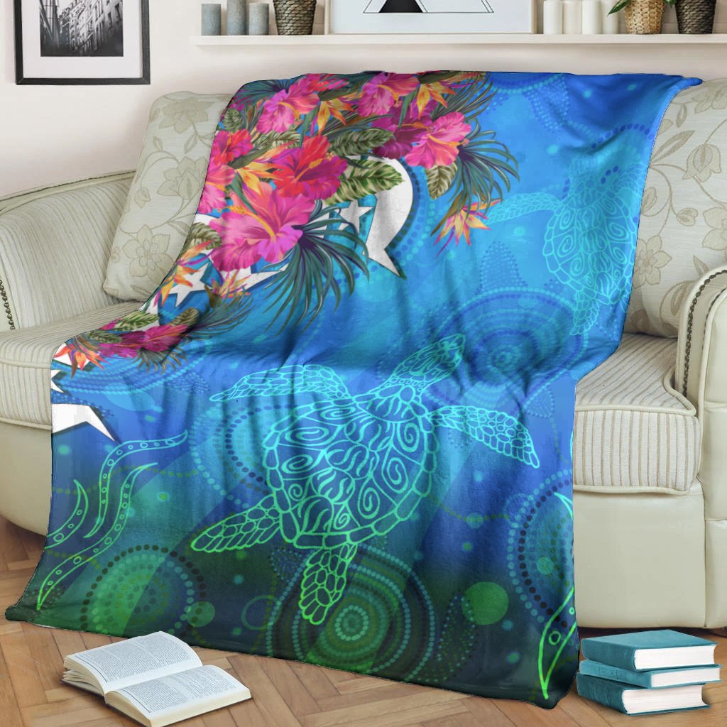 premium-blanket-torres-strait-blue-sea-with-hibiscus