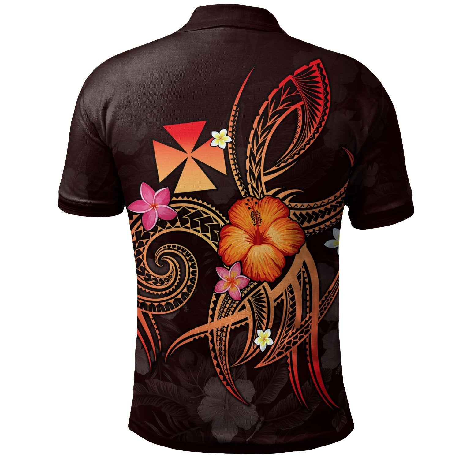 wallis-and-futuna-polynesian-personalised-polo-shirt-legend-of-wallis-and-futuna-red