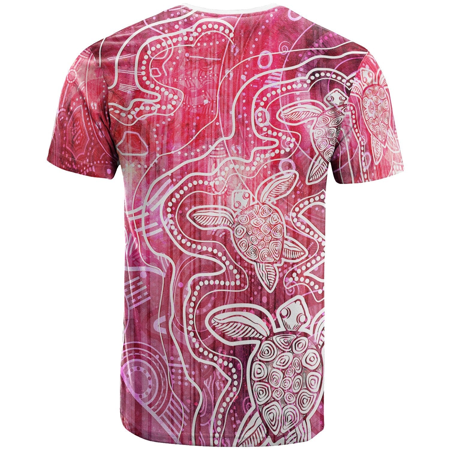 aboriginal-t-shirt-sea-turtle-with-indigenous-patterns-pink