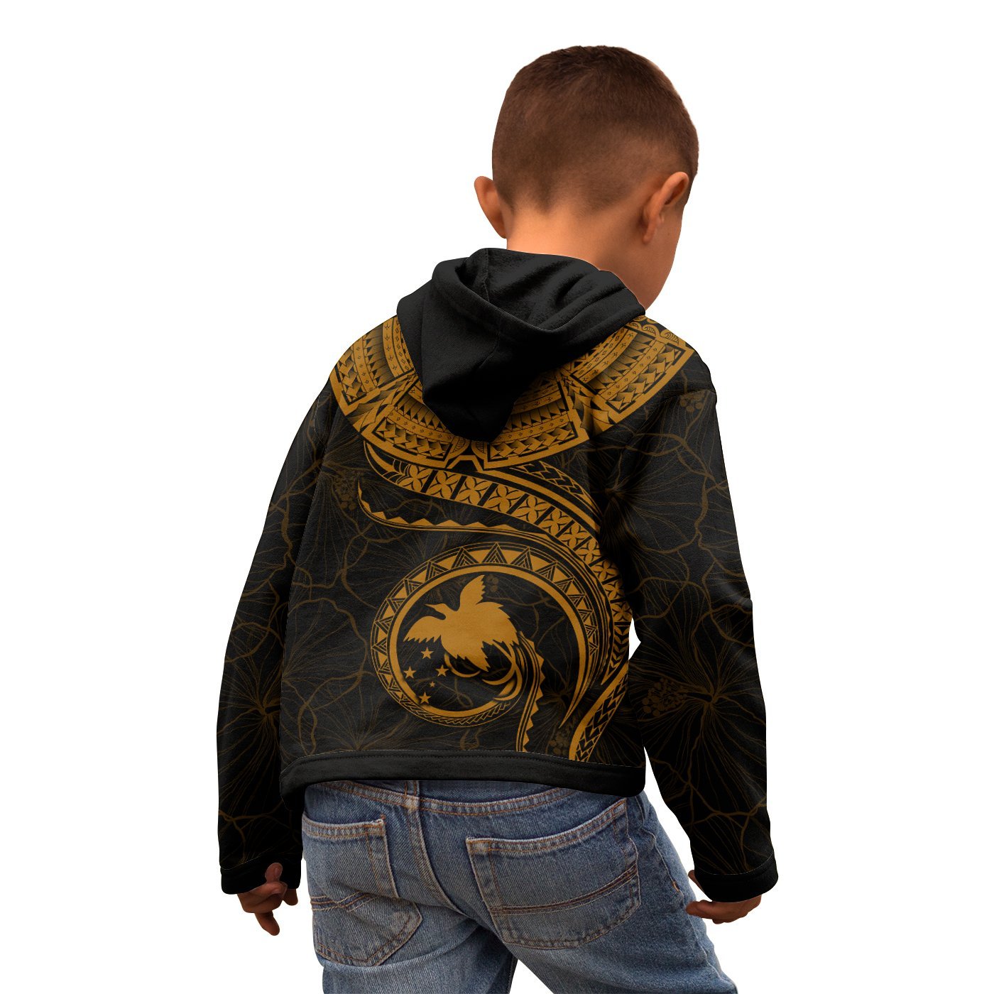 papua-new-guinea-polynesian-personalised-zip-up-hoodie-papua-new-guinea-waves-golden