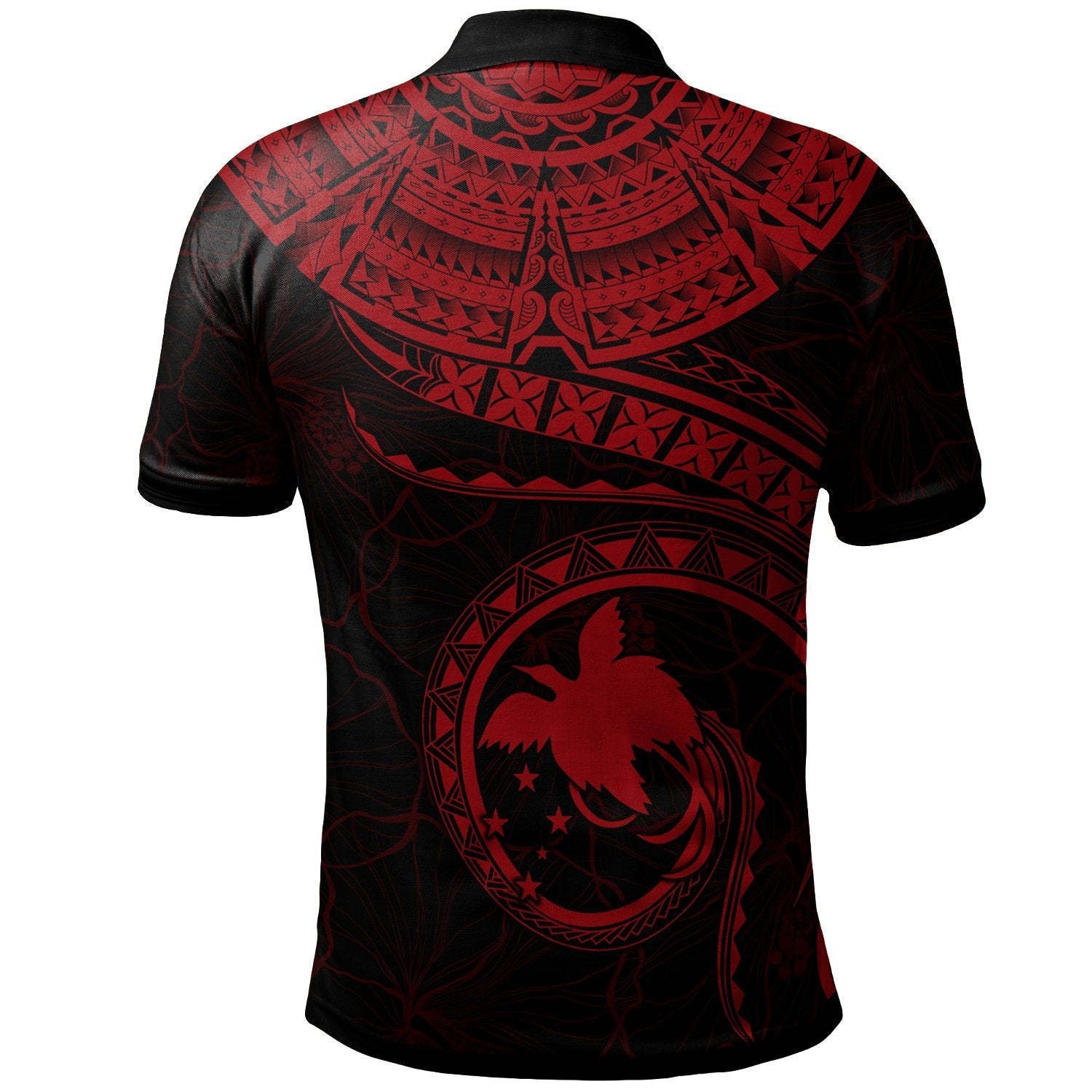 papua-new-guinea-polynesian-personalised-polo-shirt-papua-new-guinea-waves-red
