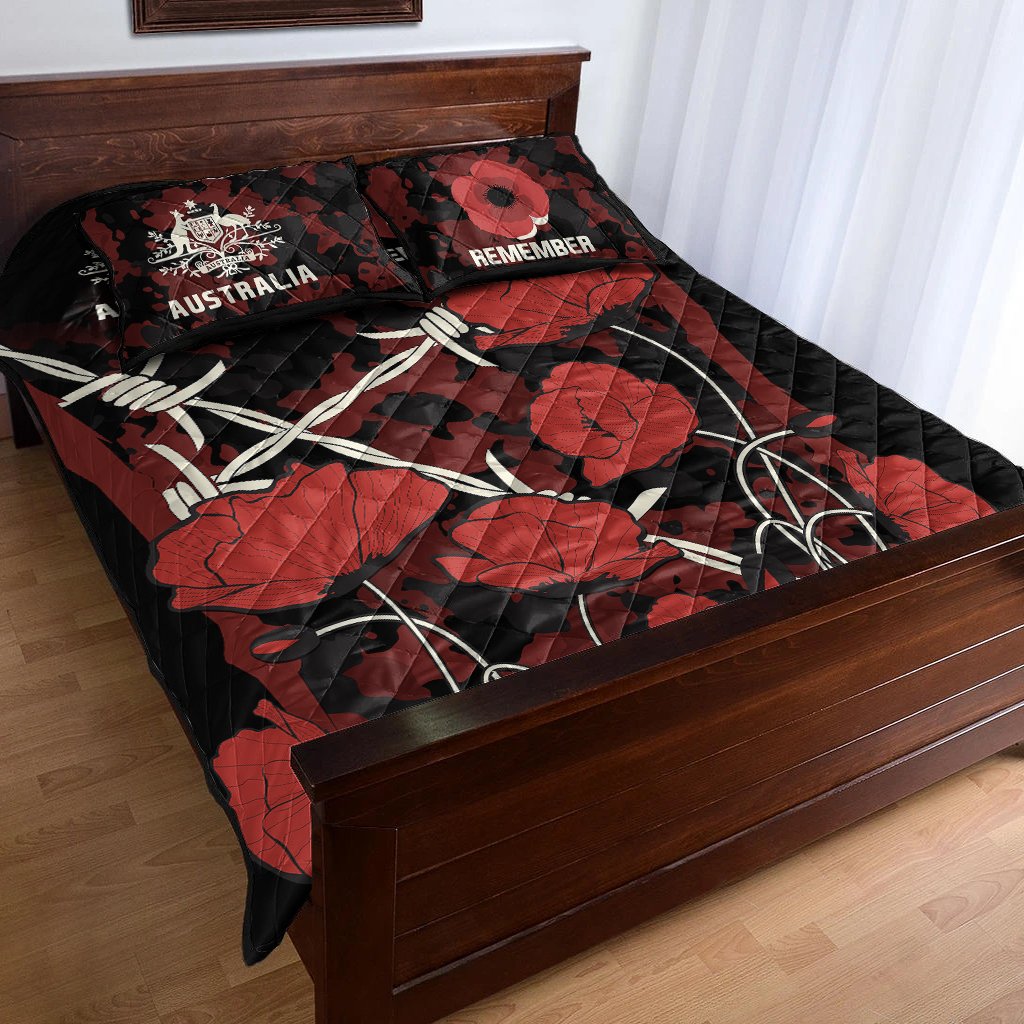 anzac-quilt-bed-set-anzac-with-remembrance-poppy-flower