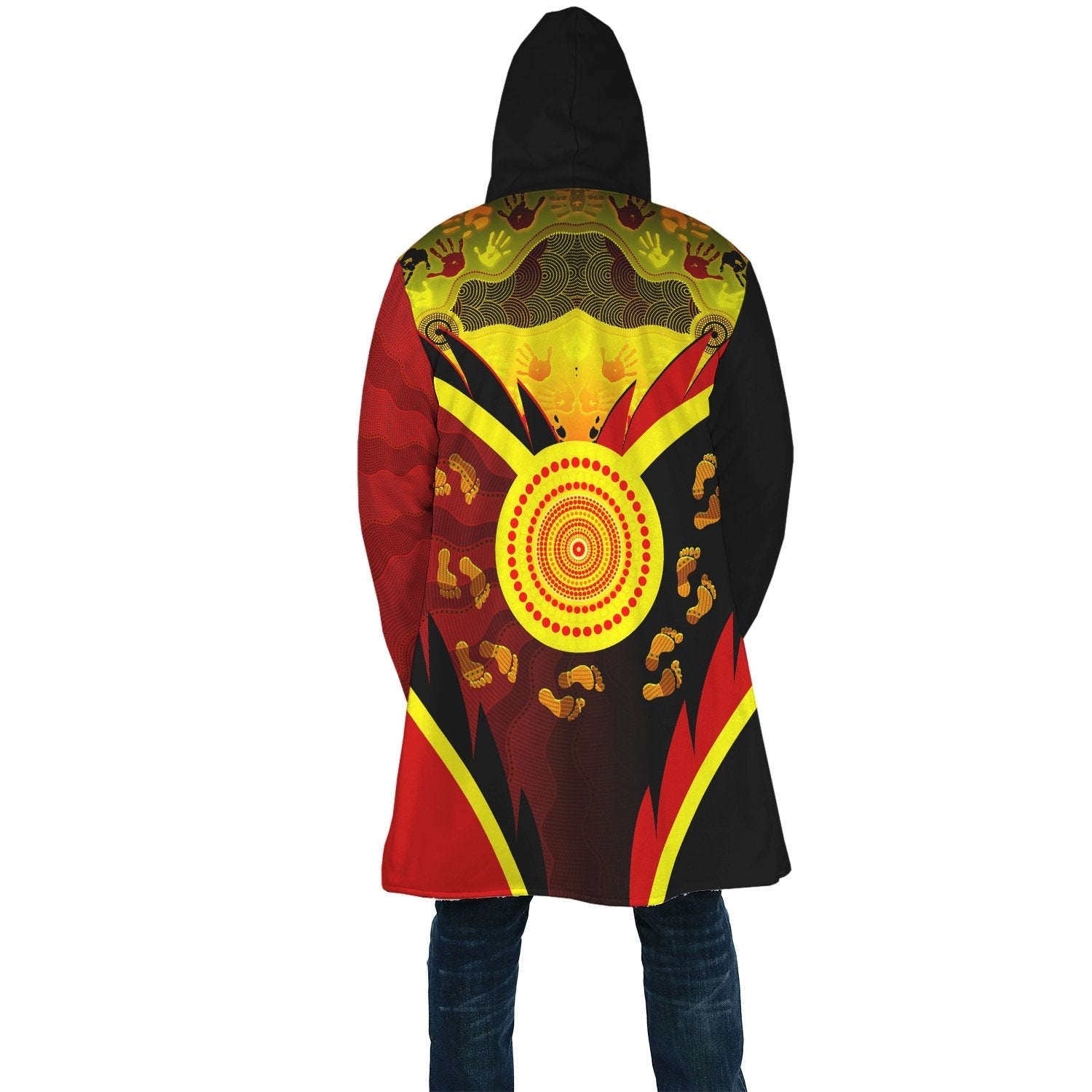 aboriginal-cloak-indigenous-flag-with-footprint-hand-art