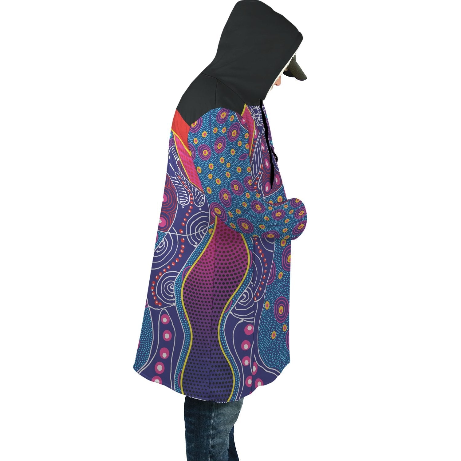 cloak-aboriginal-sublimation-dot-pattern-style-violet