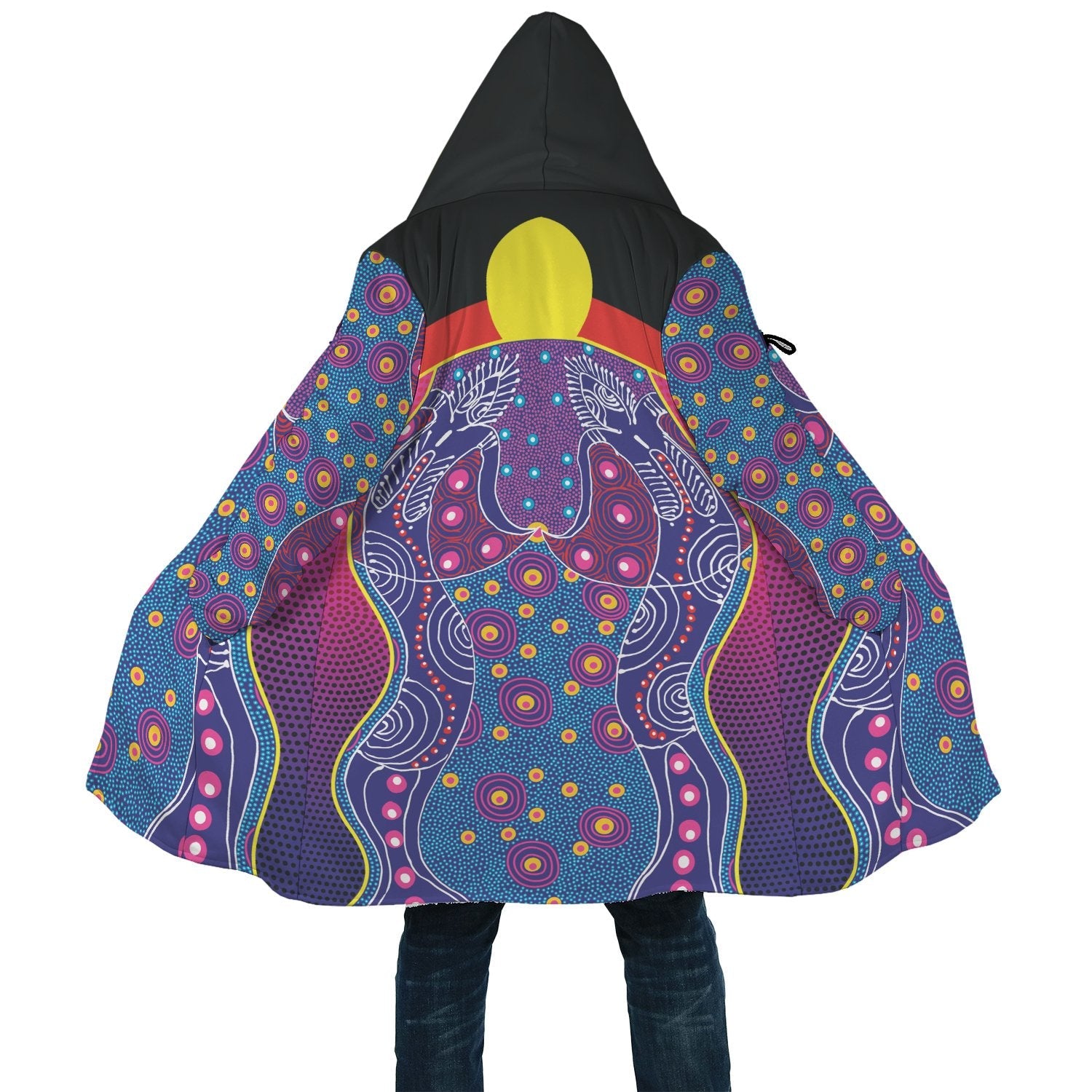 cloak-aboriginal-sublimation-dot-pattern-style-violet