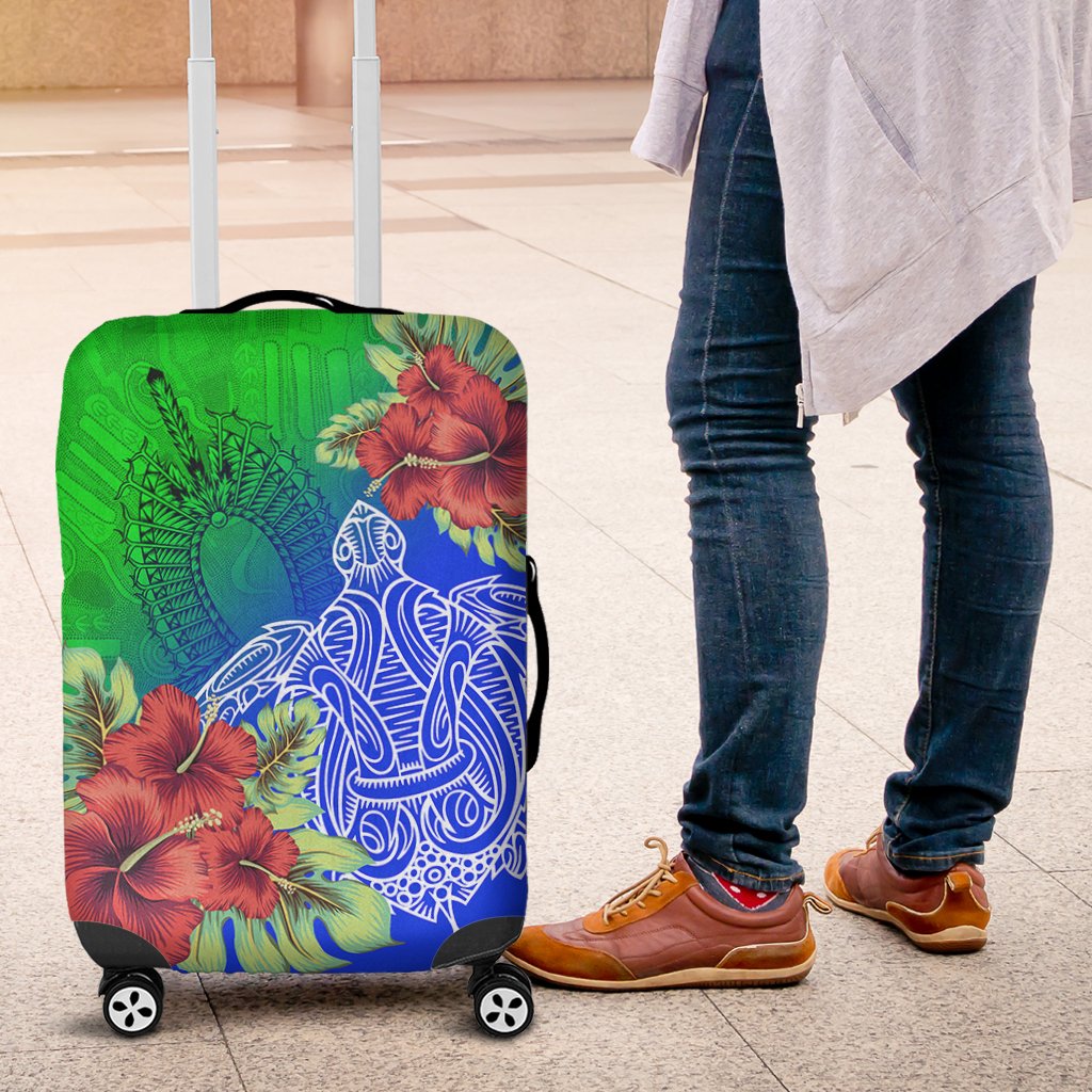 torres-strait-islanders-luggage-cover-ocean-hibiscus