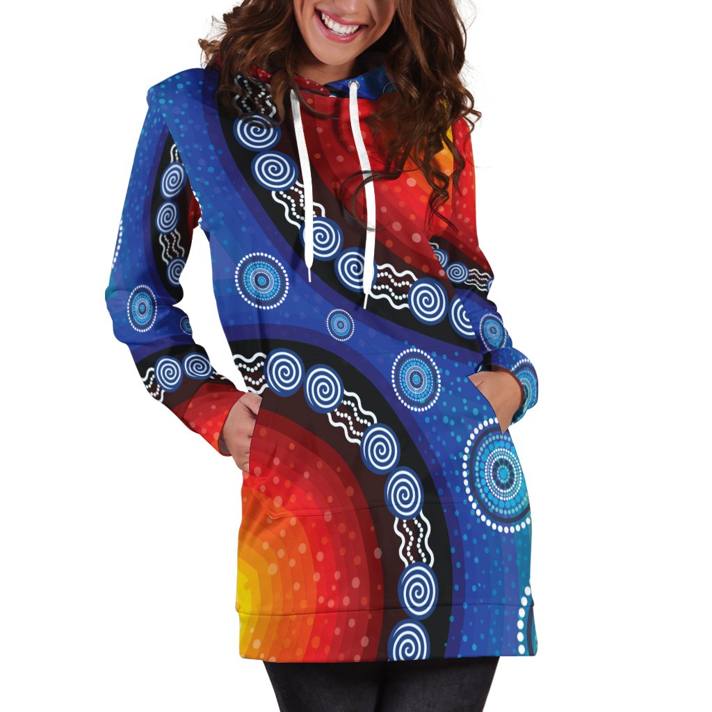 hoodie-dress-aboriginal-color-dot-painting