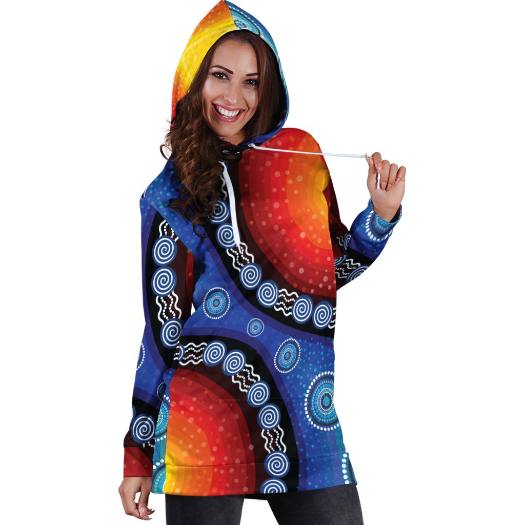 hoodie-dress-aboriginal-color-dot-painting
