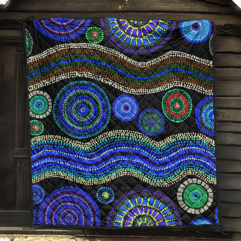quilts-aboriginal-dot-unique-style-blue