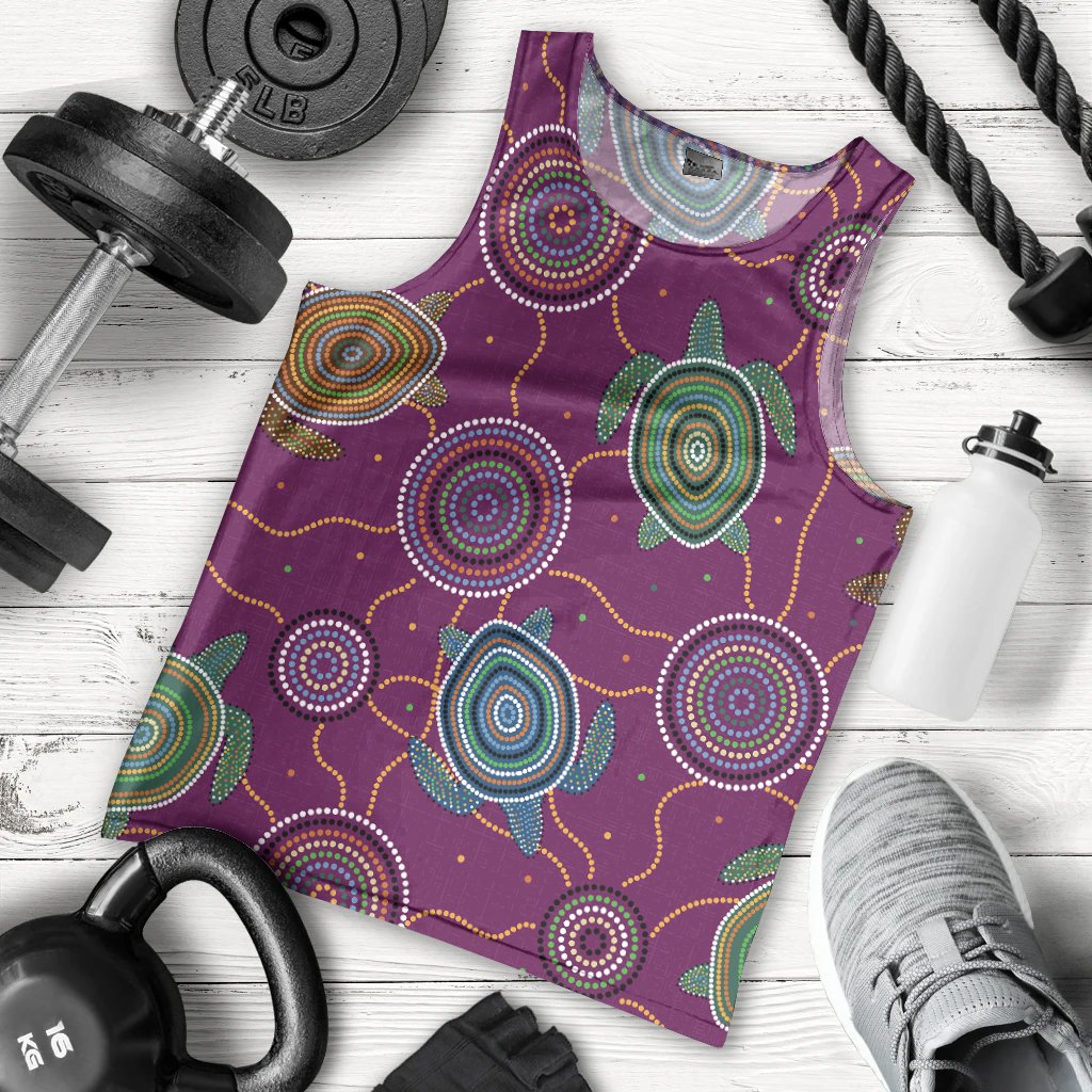men-tan-top-aboriginal-turtle-purple-australia-dot-patterns