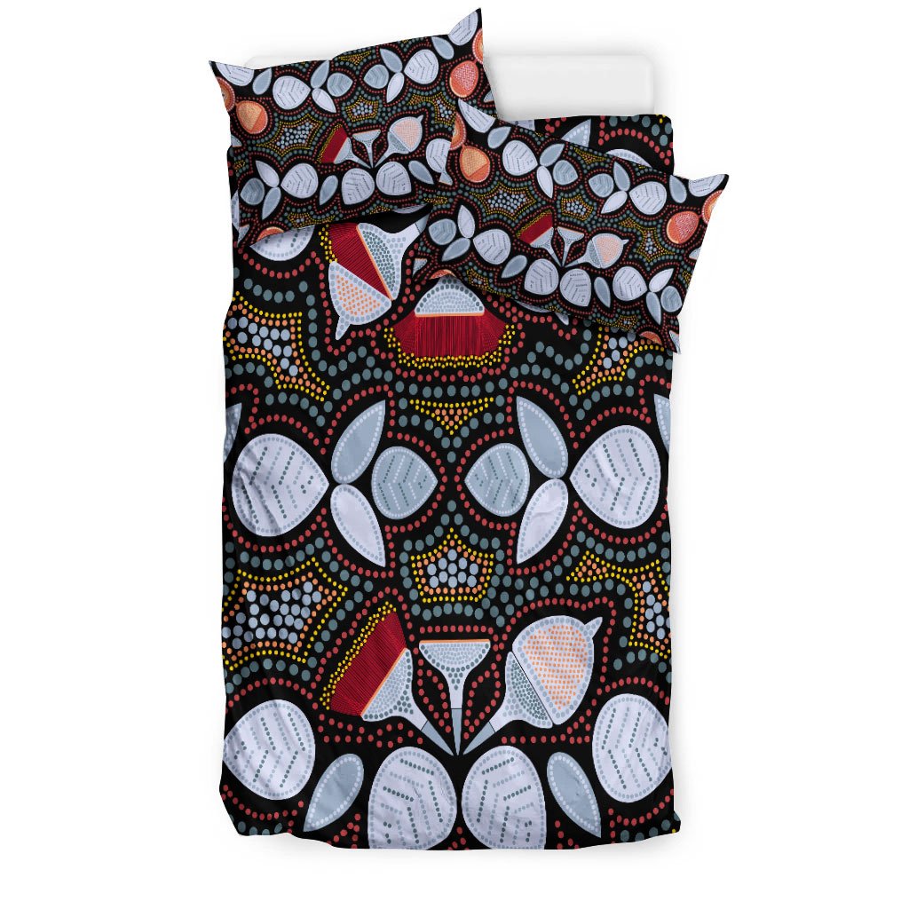 aboriginal-bedding-set-aboriginal-eucalyptus-seamless-pattern