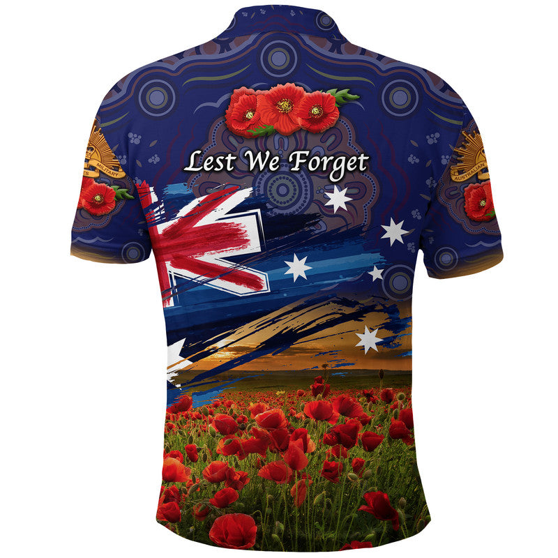 australia-aboriginal-anzac-polo-shirt-poppy-vibes-navy