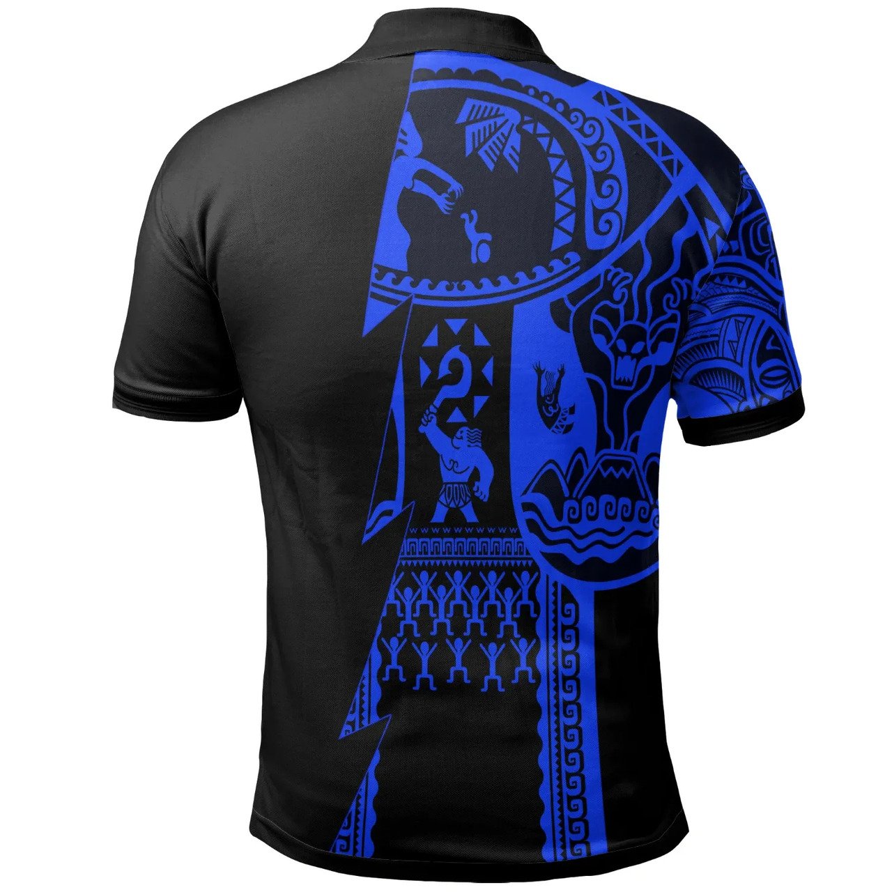 vibe-hoodie-tonga-polo-shirt-maui-moana-tattoo-with-seal-tonga-blue